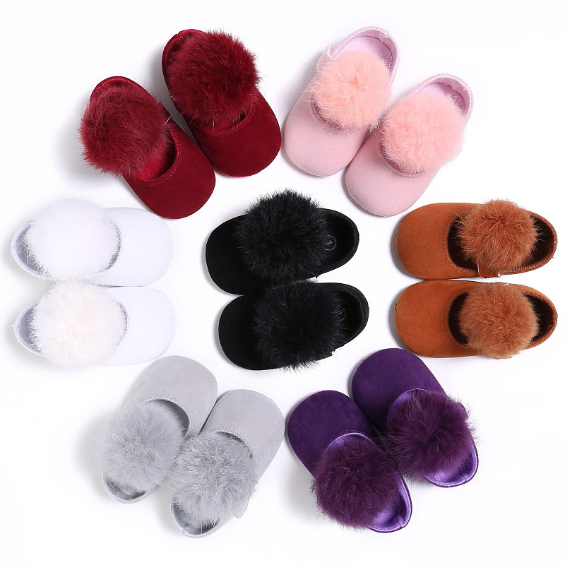 Fur Ball Baby Shoes