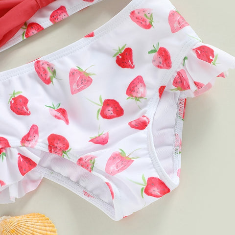 Cute Strawberries Swim Set