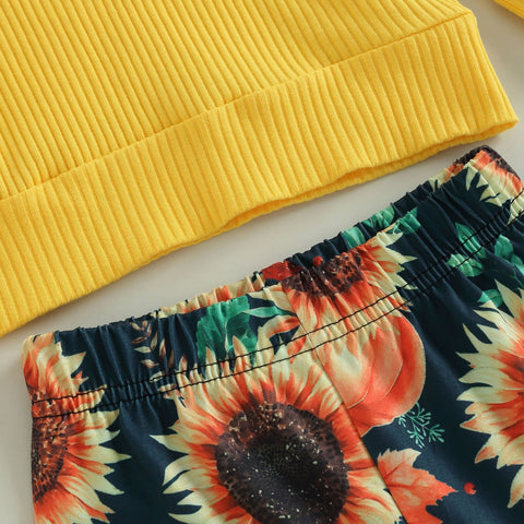 Sunflower Bell Pants Set