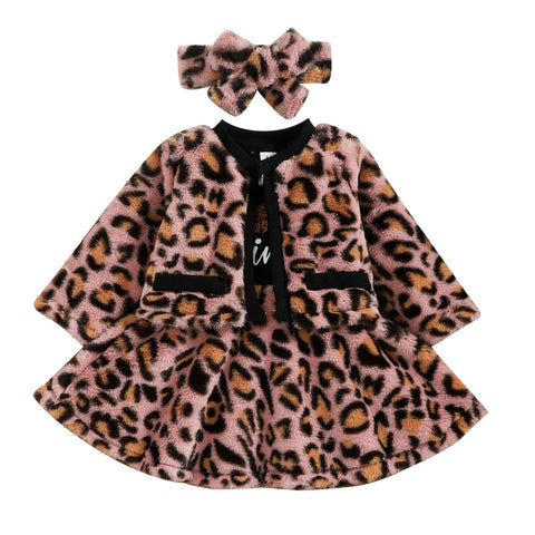 Mama's Mini Leopard Dress Set