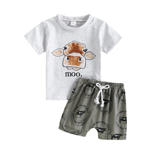 Moo Cow Print Set