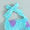 Image of Blue & Violet Fluffy Costume