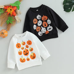 Pumpkin Print Sweatshirt - 2 Styles