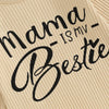 Image of Mama's Bestie Denim Cheetah Set