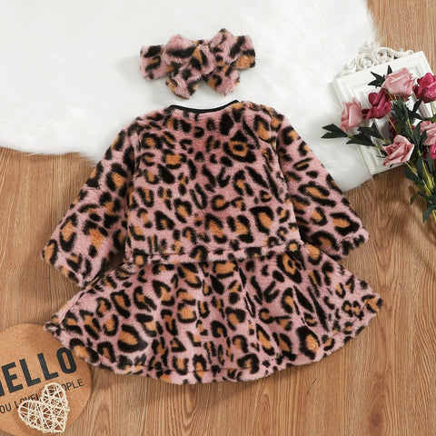 Mama's Mini Leopard Dress Set