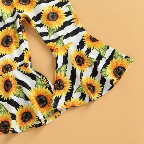 Be Sunflower Bell Pants Set