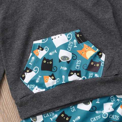 Cats Hooded Set