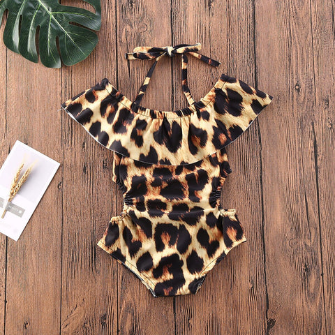 Leopard Ruffle Swimsuit