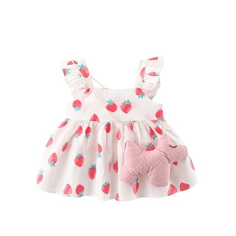 Strawberry Dress with Cute Bag - 3 colors