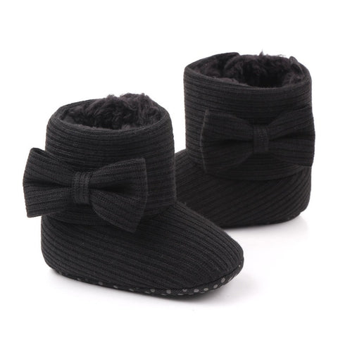 Bow Winter Soft Booties