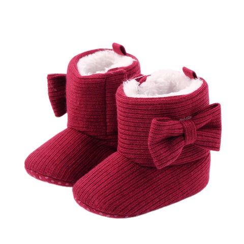 Bow Winter Soft Booties